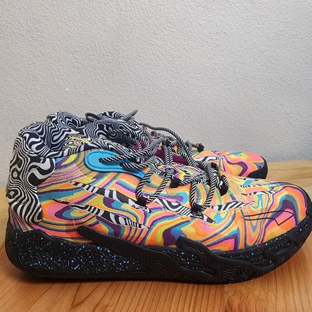 Puma MB.02 Dexter's Laboratory Shoes Mens Size 10.5 Multicolor Tie Dye 379330-01